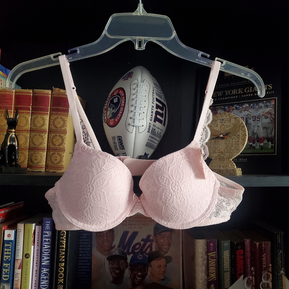 Pink Lace Bra 34A